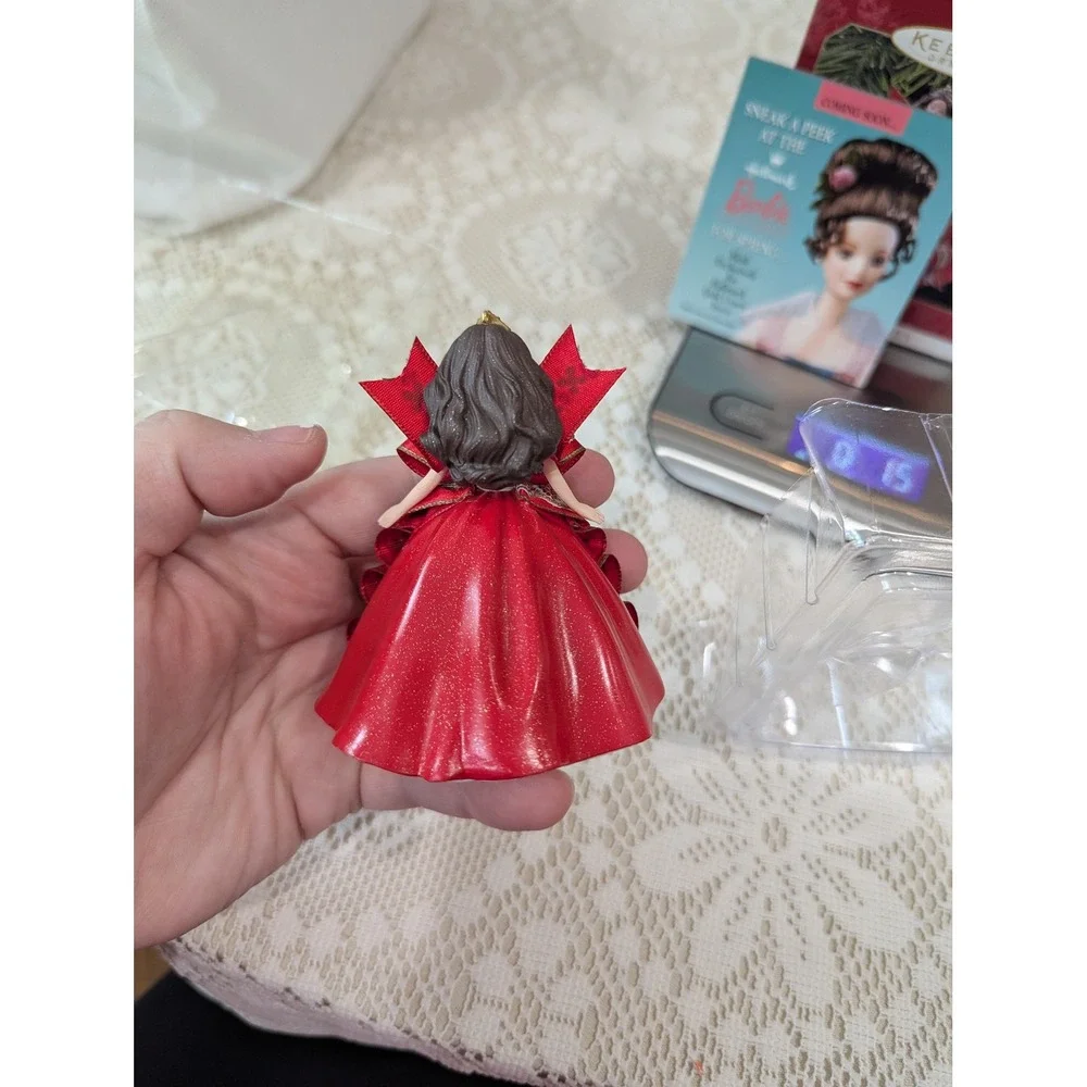 Hallmark Holiday Barbie Ornament 1997 Red White Gold Gown Collector Series